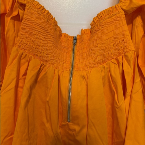 For Love & Lemons Saint Lucia Mini Dress in Orange - Picture 5 of 7